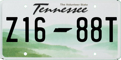 TN license plate Z1688T