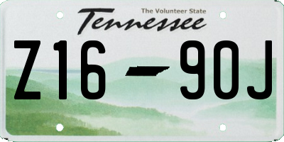 TN license plate Z1690J