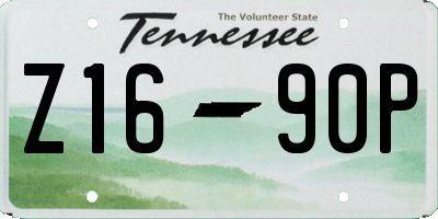 TN license plate Z1690P