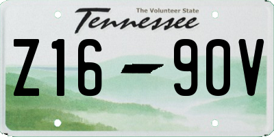 TN license plate Z1690V