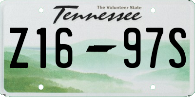 TN license plate Z1697S