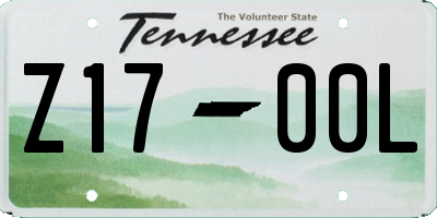 TN license plate Z1700L