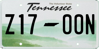 TN license plate Z1700N