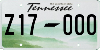 TN license plate Z1700O