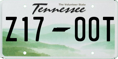 TN license plate Z1700T