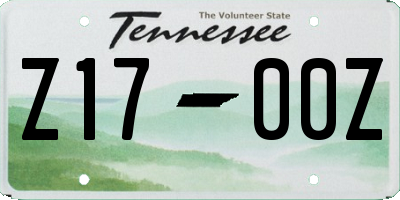 TN license plate Z1700Z