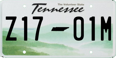 TN license plate Z1701M