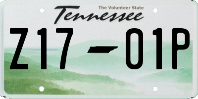 TN license plate Z1701P