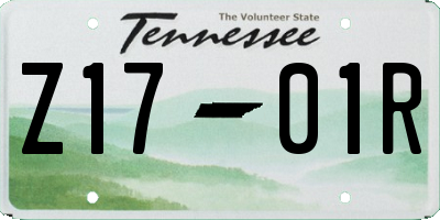 TN license plate Z1701R