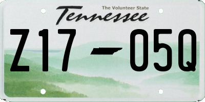 TN license plate Z1705Q