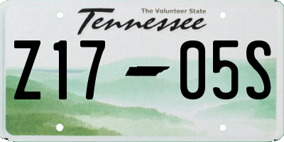 TN license plate Z1705S