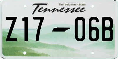 TN license plate Z1706B