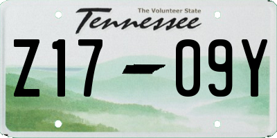 TN license plate Z1709Y