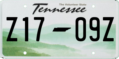 TN license plate Z1709Z