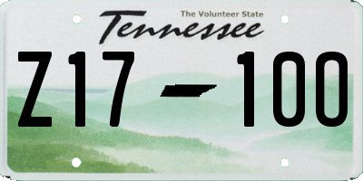 TN license plate Z1710O
