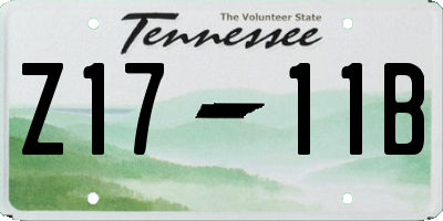 TN license plate Z1711B