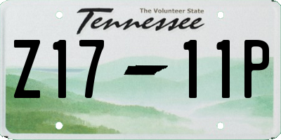 TN license plate Z1711P