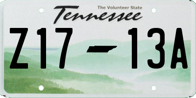 TN license plate Z1713A