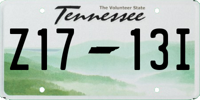 TN license plate Z1713I