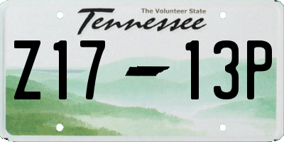 TN license plate Z1713P