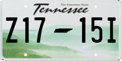 TN license plate Z1715I
