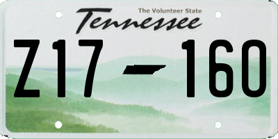TN license plate Z1716O