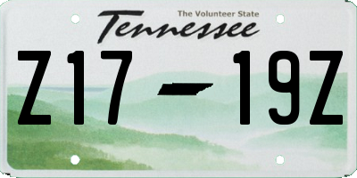 TN license plate Z1719Z