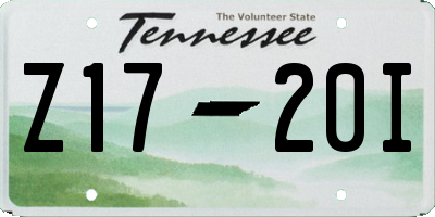 TN license plate Z1720I