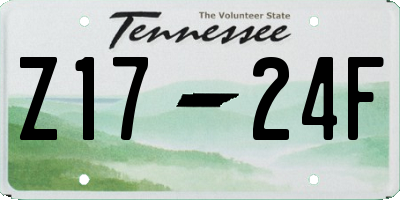TN license plate Z1724F