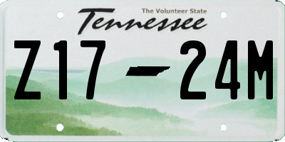 TN license plate Z1724M