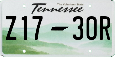 TN license plate Z1730R