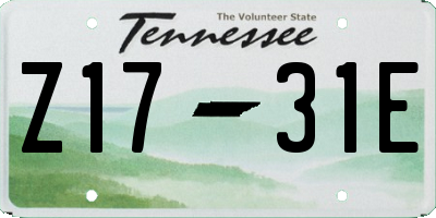 TN license plate Z1731E