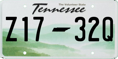 TN license plate Z1732Q