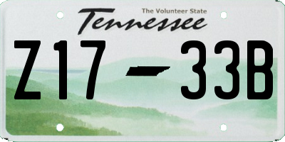 TN license plate Z1733B