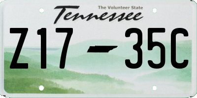 TN license plate Z1735C
