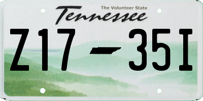 TN license plate Z1735I