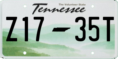 TN license plate Z1735T