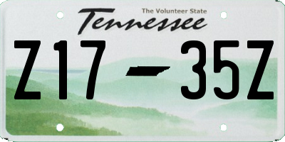 TN license plate Z1735Z