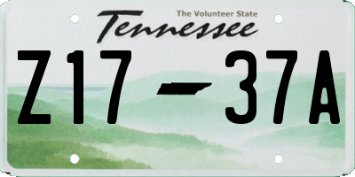 TN license plate Z1737A