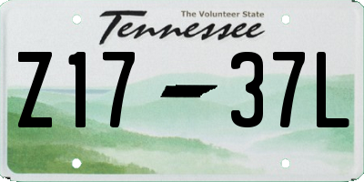 TN license plate Z1737L