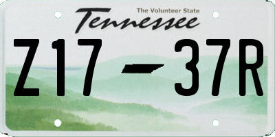 TN license plate Z1737R
