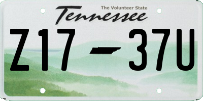 TN license plate Z1737U