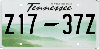 TN license plate Z1737Z