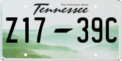 TN license plate Z1739C