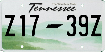 TN license plate Z1739Z