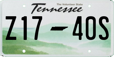 TN license plate Z1740S