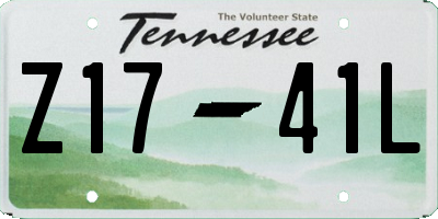 TN license plate Z1741L