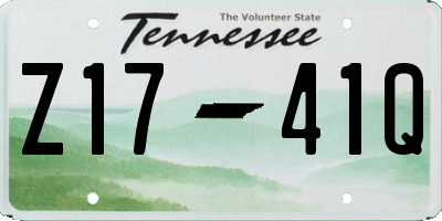 TN license plate Z1741Q