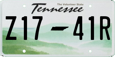 TN license plate Z1741R