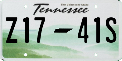 TN license plate Z1741S